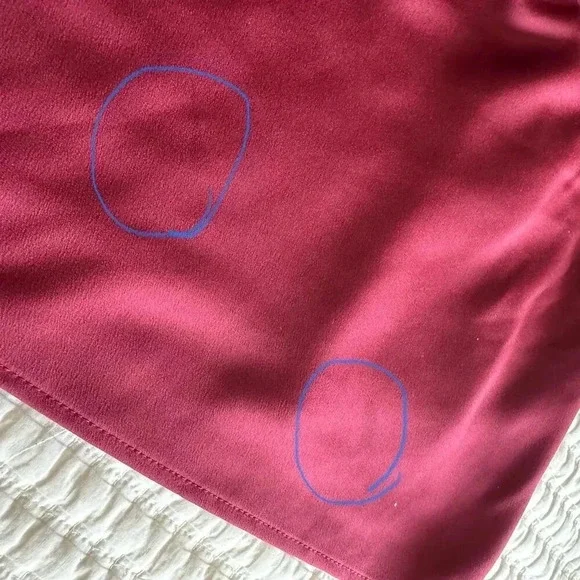 TOP SHOP WOMENS BURGUNdY AND RED BLOUSE SIZE 6🩷 - Picture 8 of 8